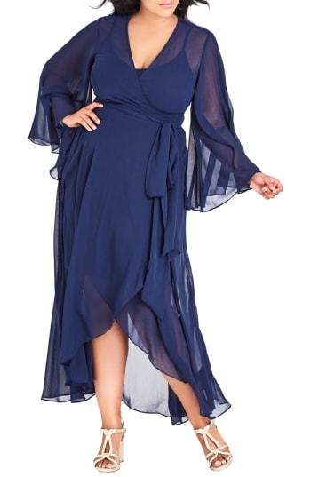 Women's City Chic Fleetwood Wrap Maxi Dress