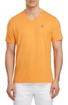 Men's Psycho Bunny V-neck T-shirt - Orange
