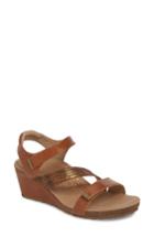 Women's Aetrex Brynn Asymmetrical Wedge Sandal -6.5us / 36eu - Beige