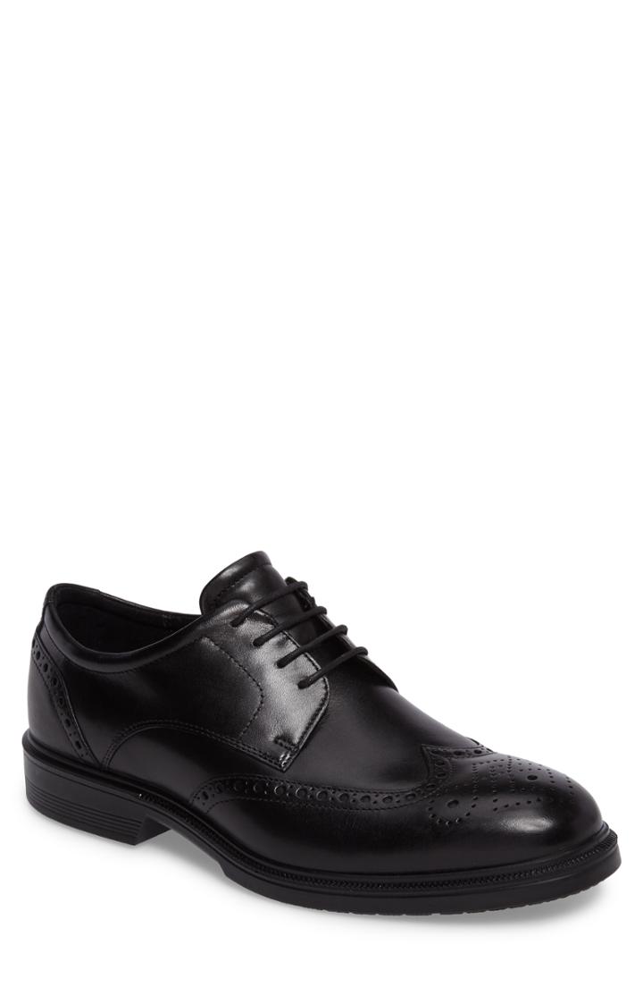 Men's Ecco Lisbon Wingtip -8.5us / 42eu - Black