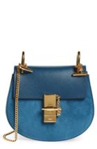Chloe 'mini Drew' Leather Crossbody Bag - Blue