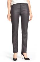 Women's Lafayette 148 New York Waxed Denim Slim Leg Jeans (similar To 14w) - Blue