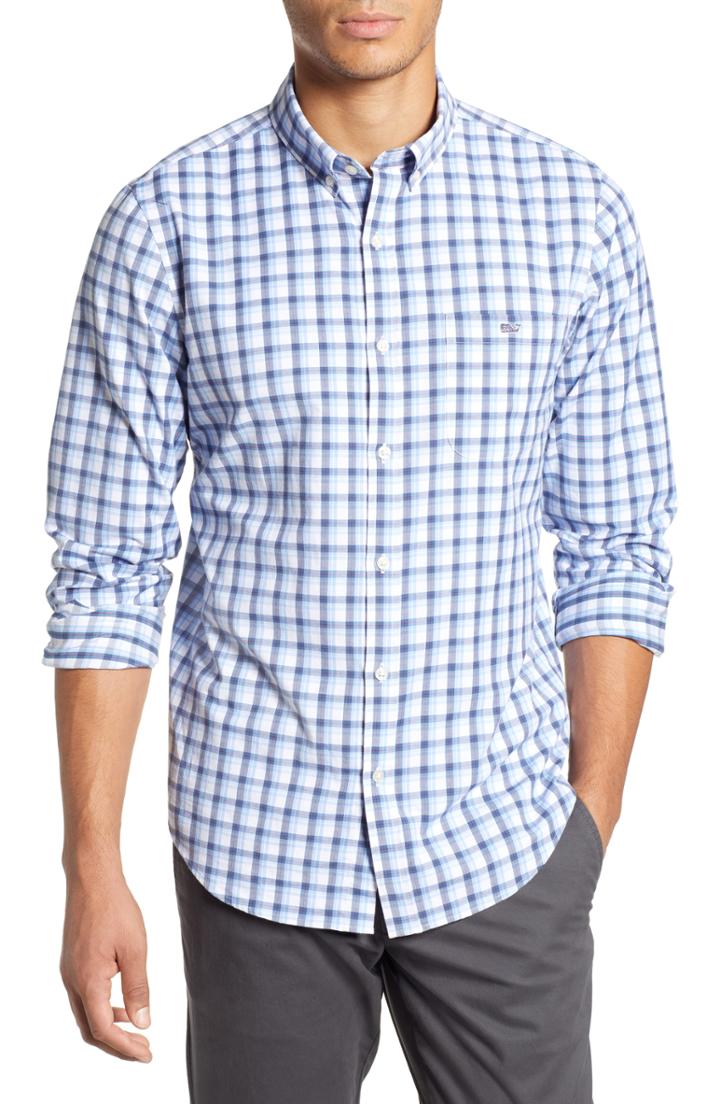 Men's Vineyard Vines South Street Tucker Slim Fit Sport Shirt - Blue
