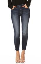 Women's Paige Transcend Vintage - Hoxton Crop Straight Leg Jeans - Blue