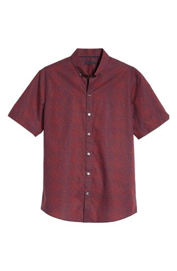 Men's Zachary Prell Lyons Print Sport Shirt - Red