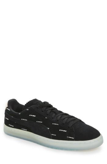 Men's Puma X Pink Dolphin Suede V2 Sneaker .5 M - Black
