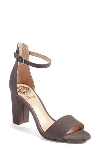 Women's Vince Camuto Corlina Ankle Strap Sandal .5 M - Grey