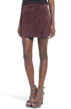 Women's Blanknyc Suede Miniskirt - Burgundy