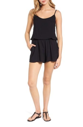 Women's Splendid Cami Romper - Black