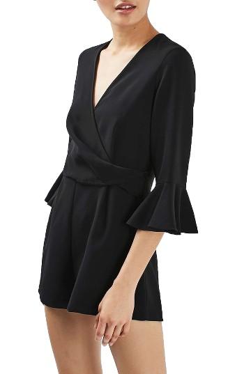 Women's Topshop Dree Trumpet Sleeve Romper