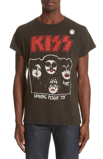 Men's Madeworn Kiss Graphic T-shirt - Black