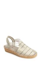 Women's Toni Pons 'nantes' Silk Stripe Sandal .5-6us / 36eu - White