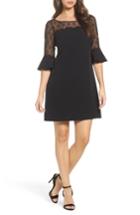 Women's Adrianna Papell Lace & Crepe Sheath Dress - Black