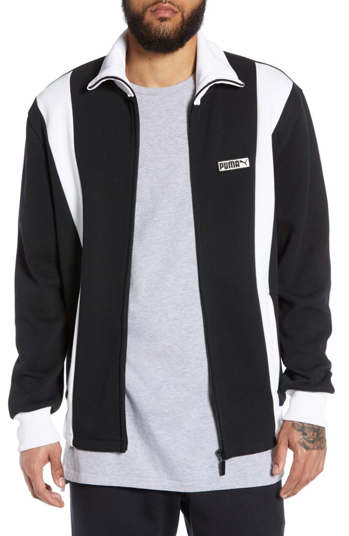 Men's Puma Iconic T7 Spezial Track Jacket - Black