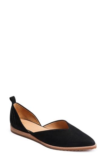 Women's Bill Blass Sybil Pointy Toe Flat M - Black