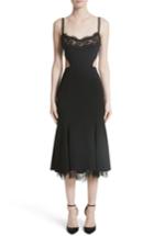 Women's Marchesa Embellished Fit & Flare Dress - Black