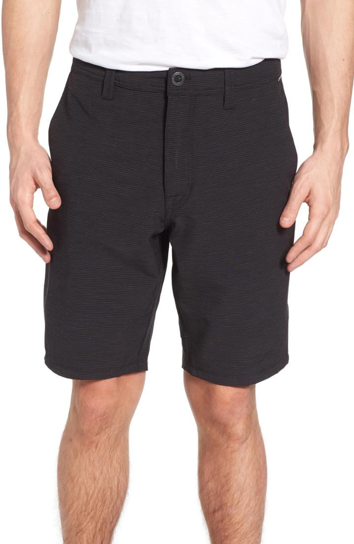 Men's Volcom Surf N' Turf Slub Hybrid Shorts - Black
