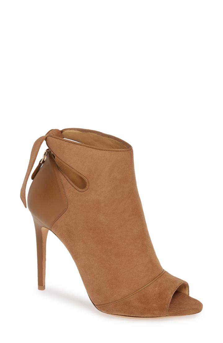 Women's Alexandre Birman Tory Open Toe Bootie .5 M - Beige