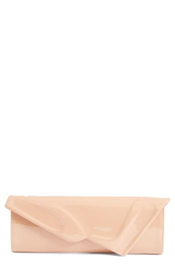 Christian Louboutin So Kate Patent Leather Clutch - Beige