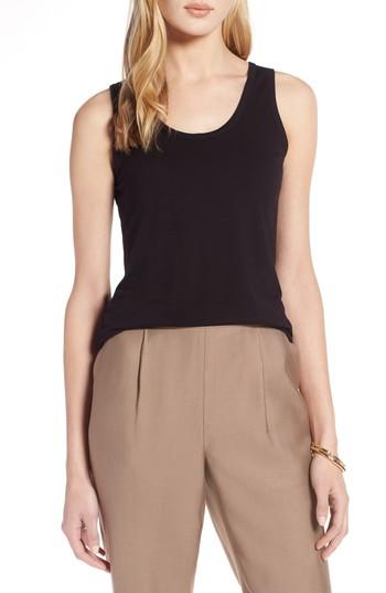Women's Halogen Scoop Neck Tank Top - Black