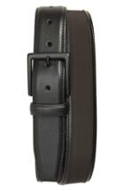 Men's Cole Haan Nylon Inlay Leather Belt - Black