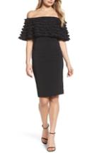 Women's Badgley Mischka Off The Shoulder Sheath Dress - Black