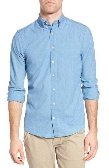 Men's Gant Tech Prep Chambray Fitted Sport Shirt