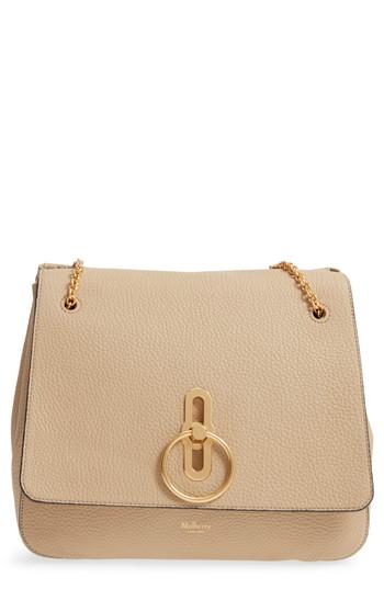 Mulberry Marloes Grained Calfskin Leather Satchel - Beige