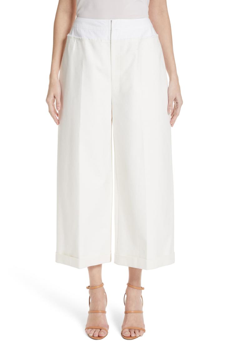 Women's Rejina Pyo Tate Crop Pants Us / 10 Uk - Ivory