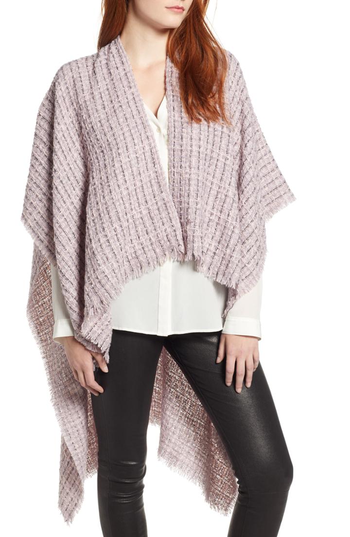 Women's Echo Metallic Tweed Ruana