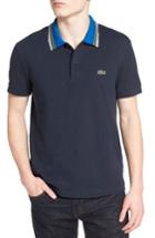 Men's Lacoste Semi Fancy Stripe Collar Pique Polo