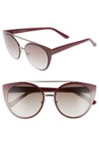 Women's Chelsea28 Amelia 53mm Aviator Sunglasses - Burgundy