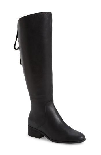 Women's Lucky Brand Lanesha Over The Knee Boot .5 Regular Calf M - Black
