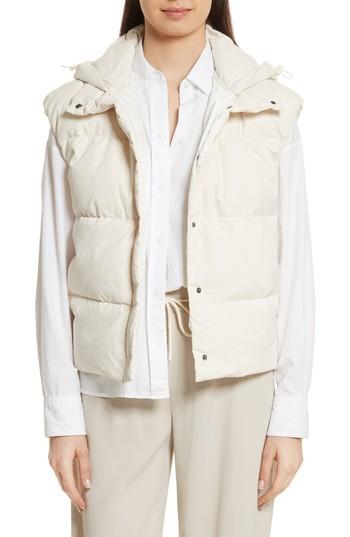 Women's Vince Lightweight Down Puffer Vest - Brown