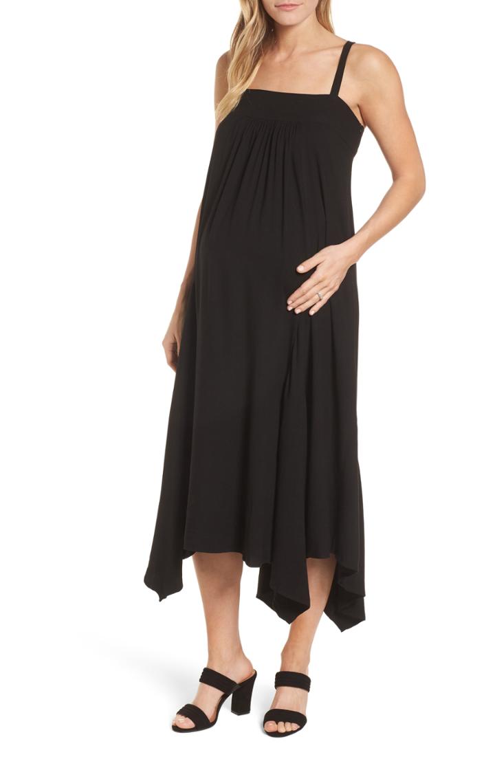 Women's Isabella Oliver Carey Handkerchief Hem Maternity Dress