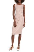 Women's Bp. Gathered Waist Midi Dress, Size - Pink