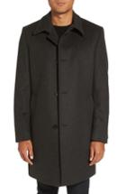 Men's Boss Task Wool & Cashmere Top Coat R - Black