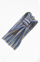 Tasha Stripe Knot Head Wrap, Size - Blue