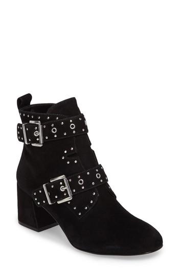 Women's Rebecca Minkoff Logan Studded Bootie .5 M - Black