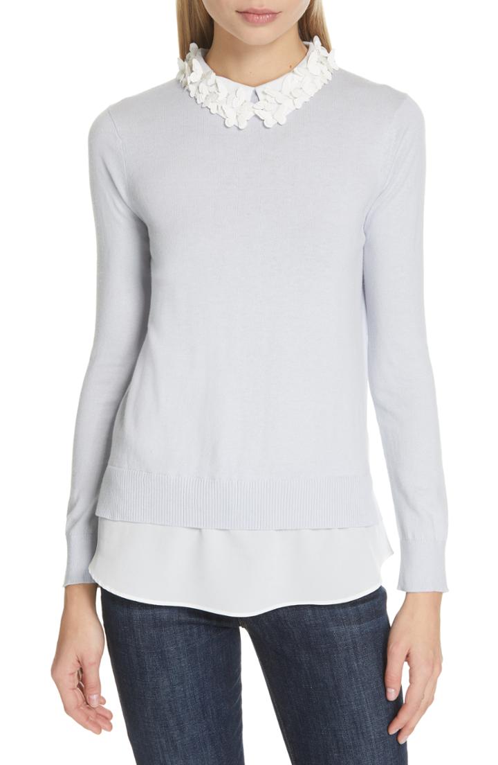 Women's Ted Baker London Natasha Butterfly Sweater - Blue