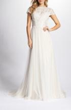 Women's Bronx And Banco Emily Floral Tulle A-line Gown