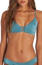 Women's Billabong Sol Searcher Trilet Bikini Top - Blue