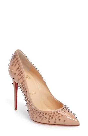 Women's Christian Louboutin Escarpic Spike Pump .5us / 35.5eu - Beige