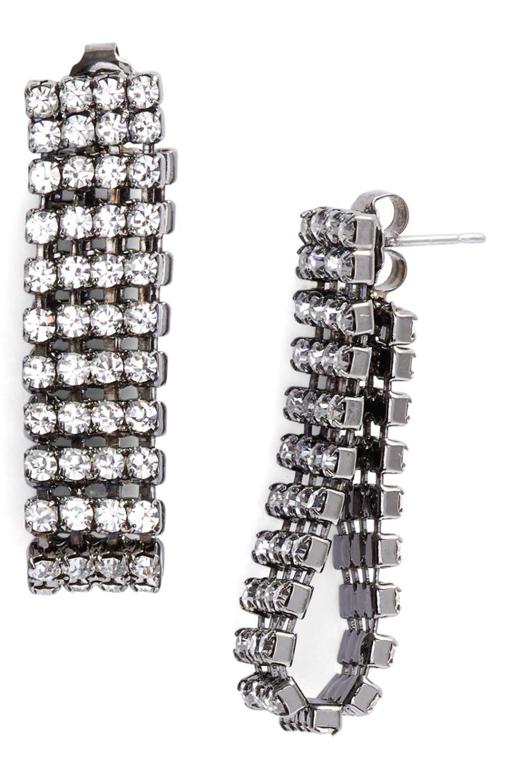 Women's Cristabelle Rhinestone Linear Earrings