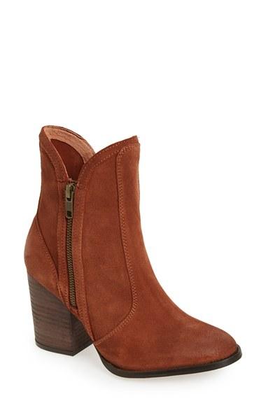 Women's Seychelles Lori Block Heel Western Bootie M - Brown