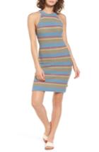 Women's Rvca Dog Day Stripe Dress - Blue