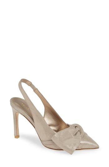Women's Pelle Moda Iza Slingback Pump M - Metallic