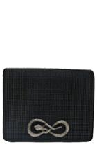 Whiting & Davis Serpent Seville Mesh Clutch - Black