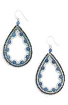 Women's Nakamol Design Beaded Agate Teardrop Earrings
