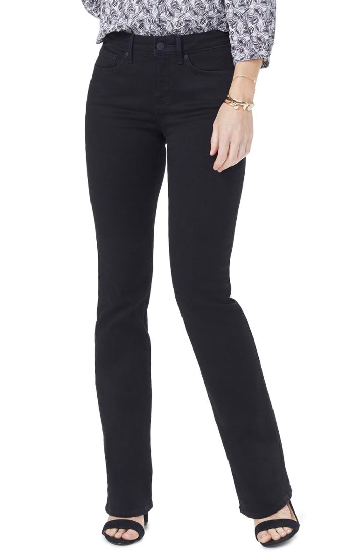 Women's Nydj Barbara Curves 360 Bootcut Jeans - Black